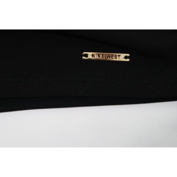 Nine West Women's Black Sleeveless Saleha Rached V-Neck Top Size Medium - Picture 6 of 13